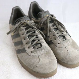 Adidas Gazelle Utility Grey Suede Sneakers Shoes